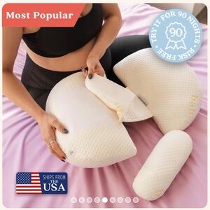 Pregnancy pillow Cream Pillow Set